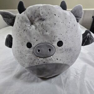 Squishmallows Gio Gray Bat Halloween Plush Large 14" Kellytoy Stuffed Animal